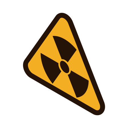 Isometric Radiation Signのイラスト素材