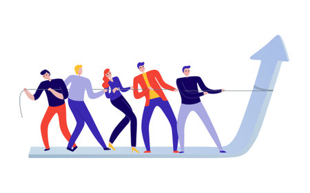 Teamwork Flat Conceptのイラスト素材