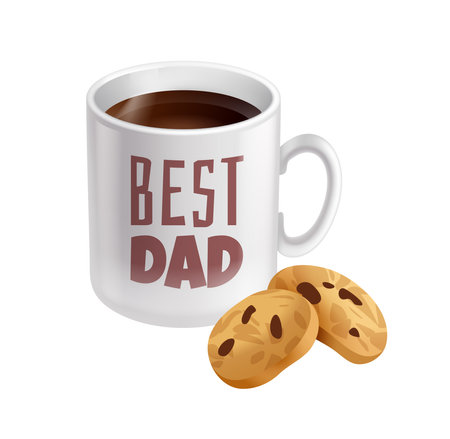 Best Dad Cupのイラスト素材