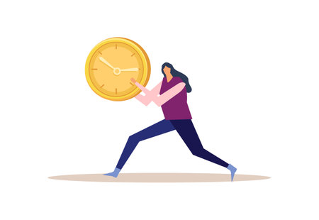 Effective Manager Clock Compositionのイラスト素材