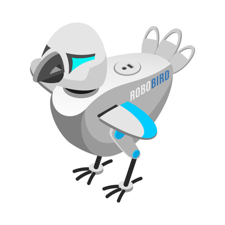 Animal Robot Bird Compositionのイラスト素材