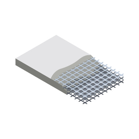Concrete Production Panel Compositionのイラスト素材