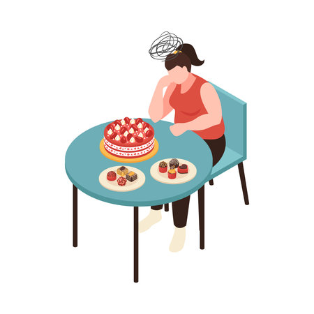 No Appetite Depression Compositionのイラスト素材