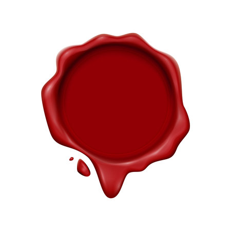 Wax Stamp Blot Compositionのイラスト素材