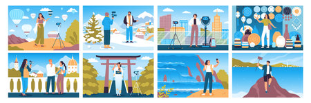 Travel Blogger Compositions Set