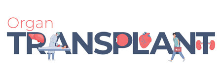 Organ Transplant Text Compositionのイラスト素材
