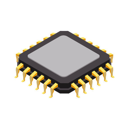 Integrated Circuit Semiconductor Compositionのイラスト素材