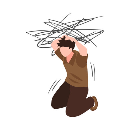 Depression Mess Around Compositionのイラスト素材