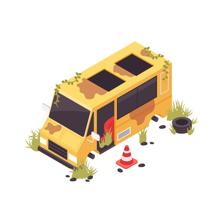 Isometric Post Apocalypseのイラスト素材