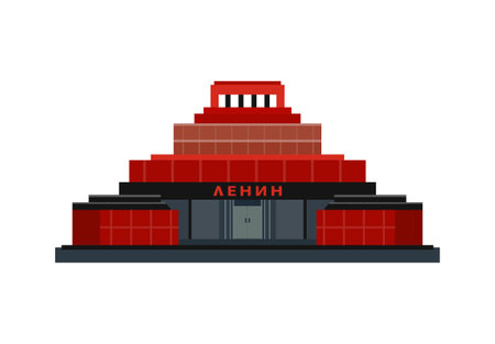 Flat Lenin Mausoleumのイラスト素材