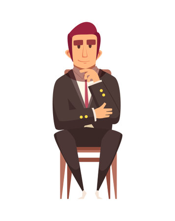 Flat Auction Participantのイラスト素材