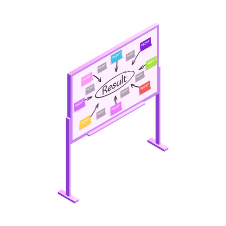 Marketing Isometric Iconのイラスト素材