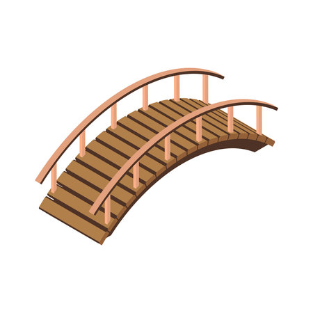 Isometric Bridge Illustrationのイラスト素材