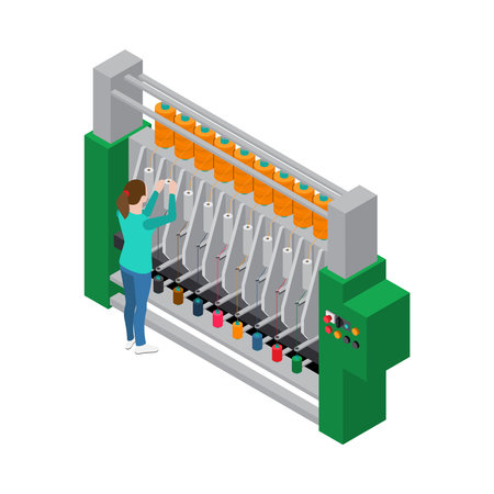 Textile Industry Iconのイラスト素材