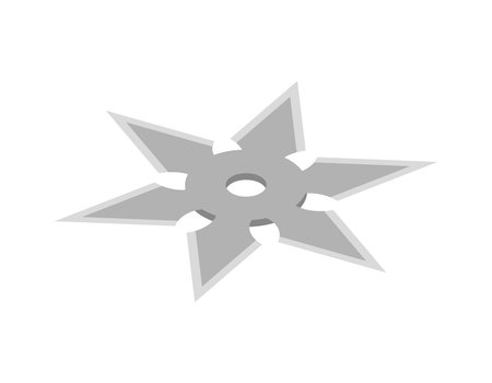 Isometric Shuriken Iconのイラスト素材