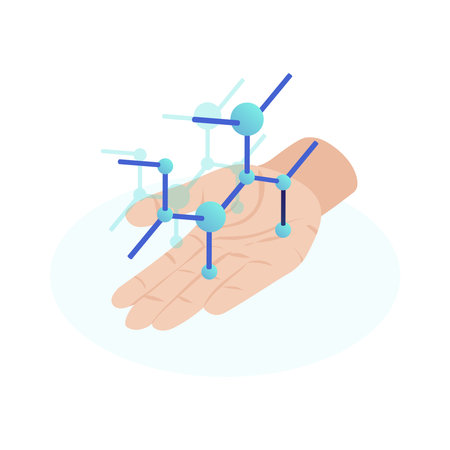 Nanotechnology Isometric Iconのイラスト素材