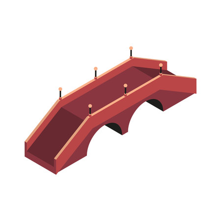 Bridge Isometric Iconのイラスト素材