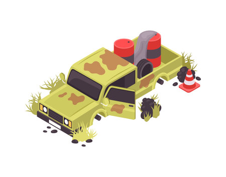 Isometric Post Apocalypseのイラスト素材