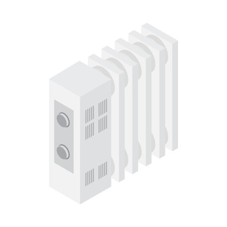 Radiator Isometric Iconのイラスト素材