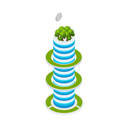 Smart City Iconのイラスト素材