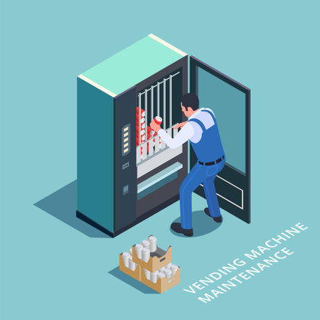 Vending Machine Replenishment Compositionのイラスト素材