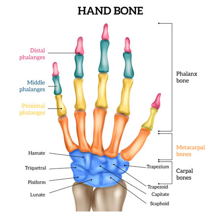 Realistic Hand Anatomyのイラスト素材