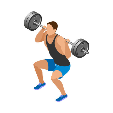 Body Building Iconのイラスト素材