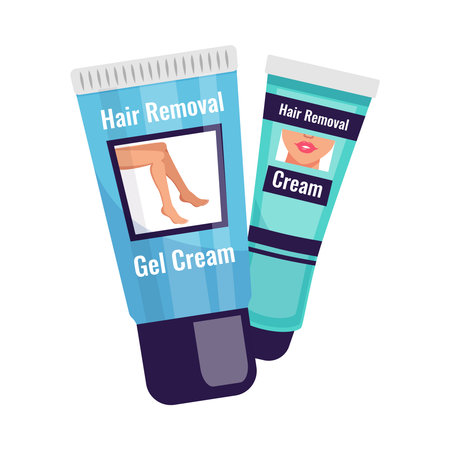 Flat Depilation Creamのイラスト素材