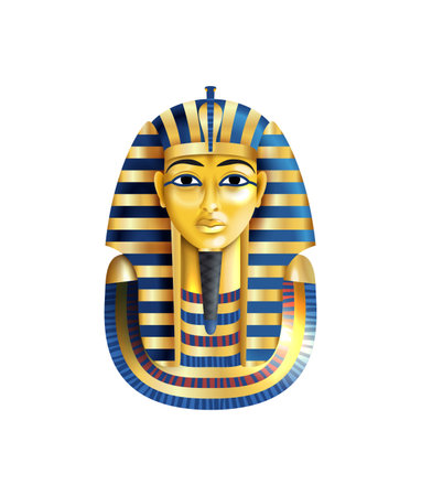 Cartoon Tutankhamun Maskのイラスト素材