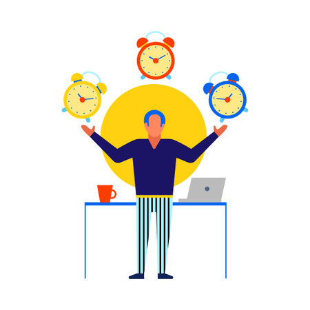 Time Management Iconのイラスト素材