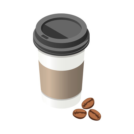 Isometric Coffee Cupのイラスト素材