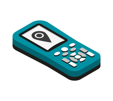 Gps Navigator Iconのイラスト素材