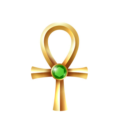 Cartoon Ankh Illustrationのイラスト素材