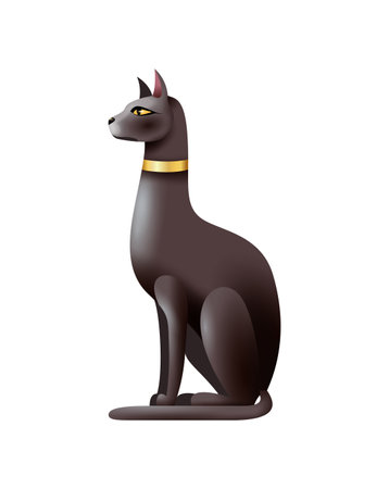 Cartoon Egyptian Catのイラスト素材