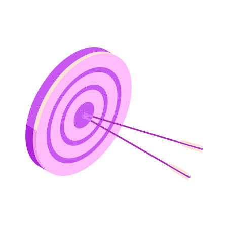Target Isometric Iconのイラスト素材