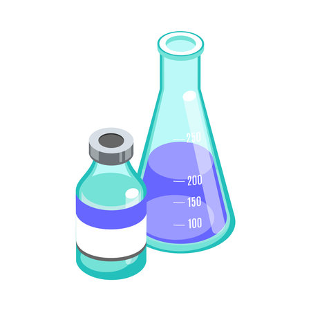 Isometric Medical Flaskのイラスト素材