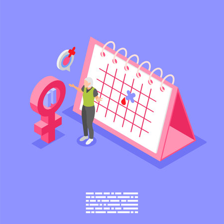 Menopause Symptoms Backgroundのイラスト素材