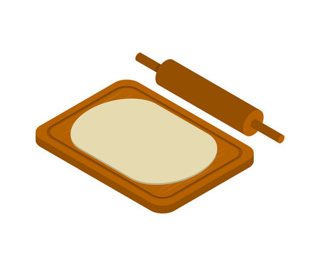 Dough Isometric Iconのイラスト素材