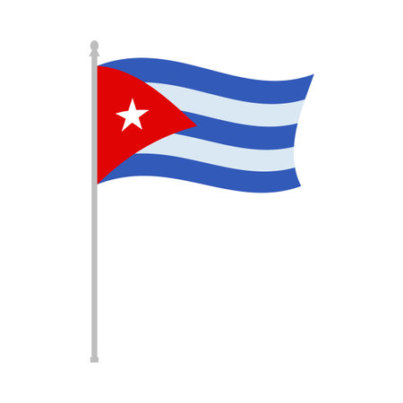 Flat Cuban Flagのイラスト素材