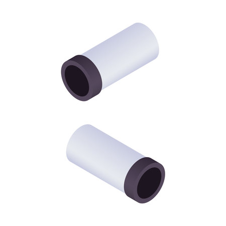 Isometric Pipes Illustrationのイラスト素材