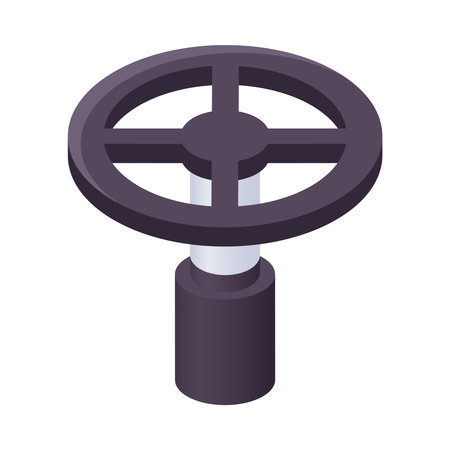 Valve Isometric Iconのイラスト素材