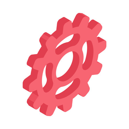 Gear Isometric Iconのイラスト素材