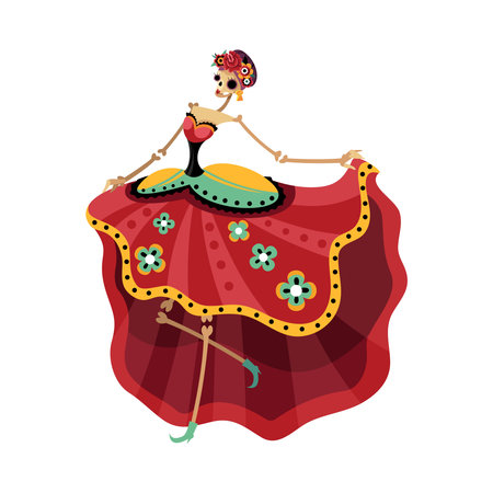 Mexican Skeleton Illustrationのイラスト素材