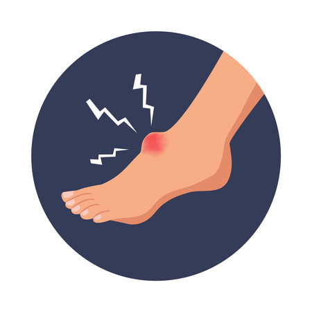 Foot Injury Iconのイラスト素材