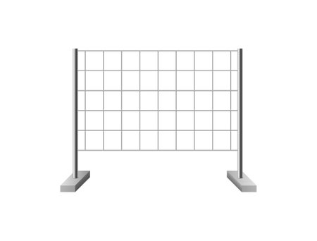 Realistic Temporary Fencingのイラスト素材