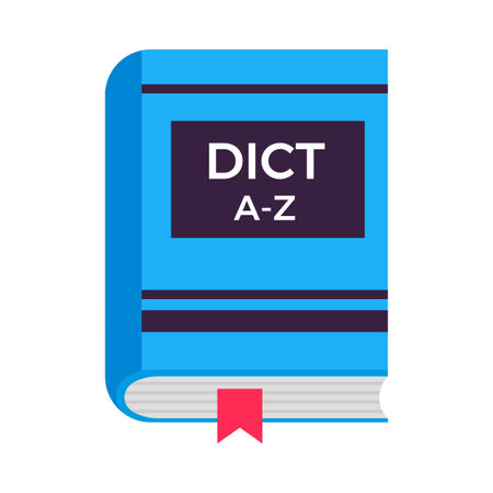 Flat Dictionary Iconのイラスト素材