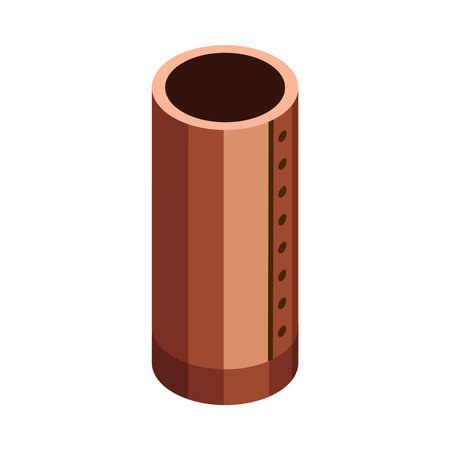 Pipe Isometric Iconのイラスト素材