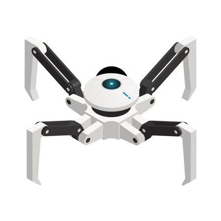 Isometric Robot Spiderのイラスト素材