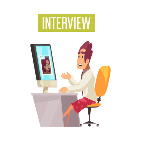 Recruiting Cartoon Conceptのイラスト素材