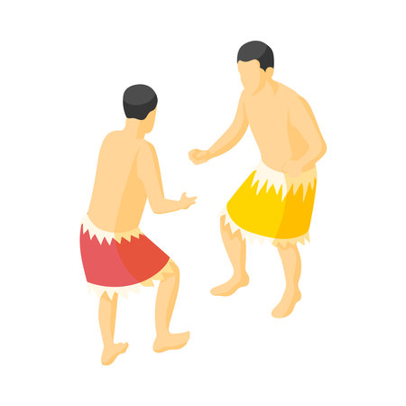 Hawaiian Greeting Iconのイラスト素材